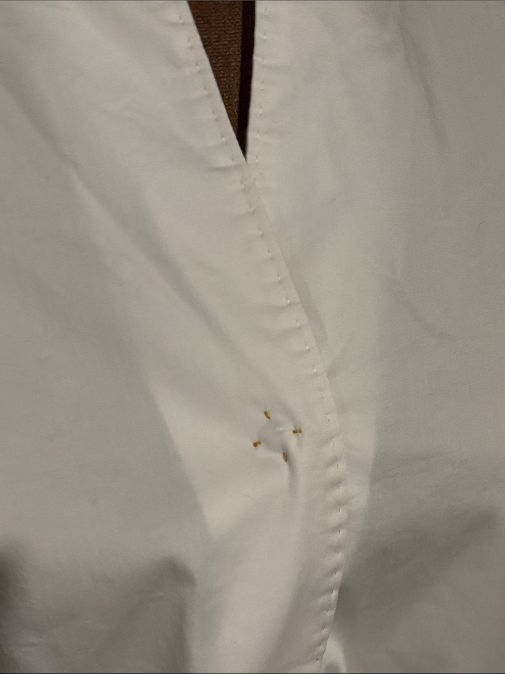 Le Sarte Pettegole Italian Designer White Tunic Orange Geometric Side Panels 42 - Picture 10 of 11